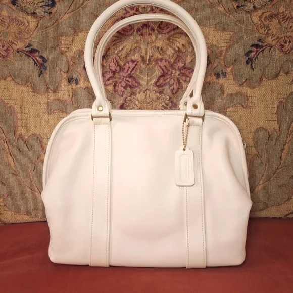 SOLD - NIB! Coach 4055 Vintage Leather Soft Satchel Bag in Bone - Picture 3 of 12